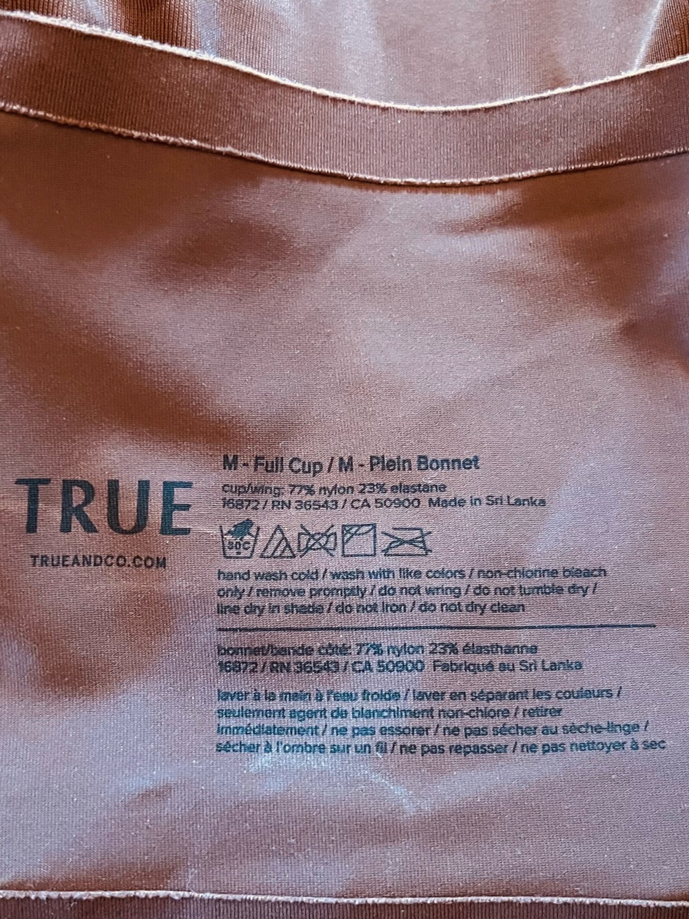 True & Co. True Body Lift Triangle Bra in Brown Cocoa, Medium - Picture 5 of 6